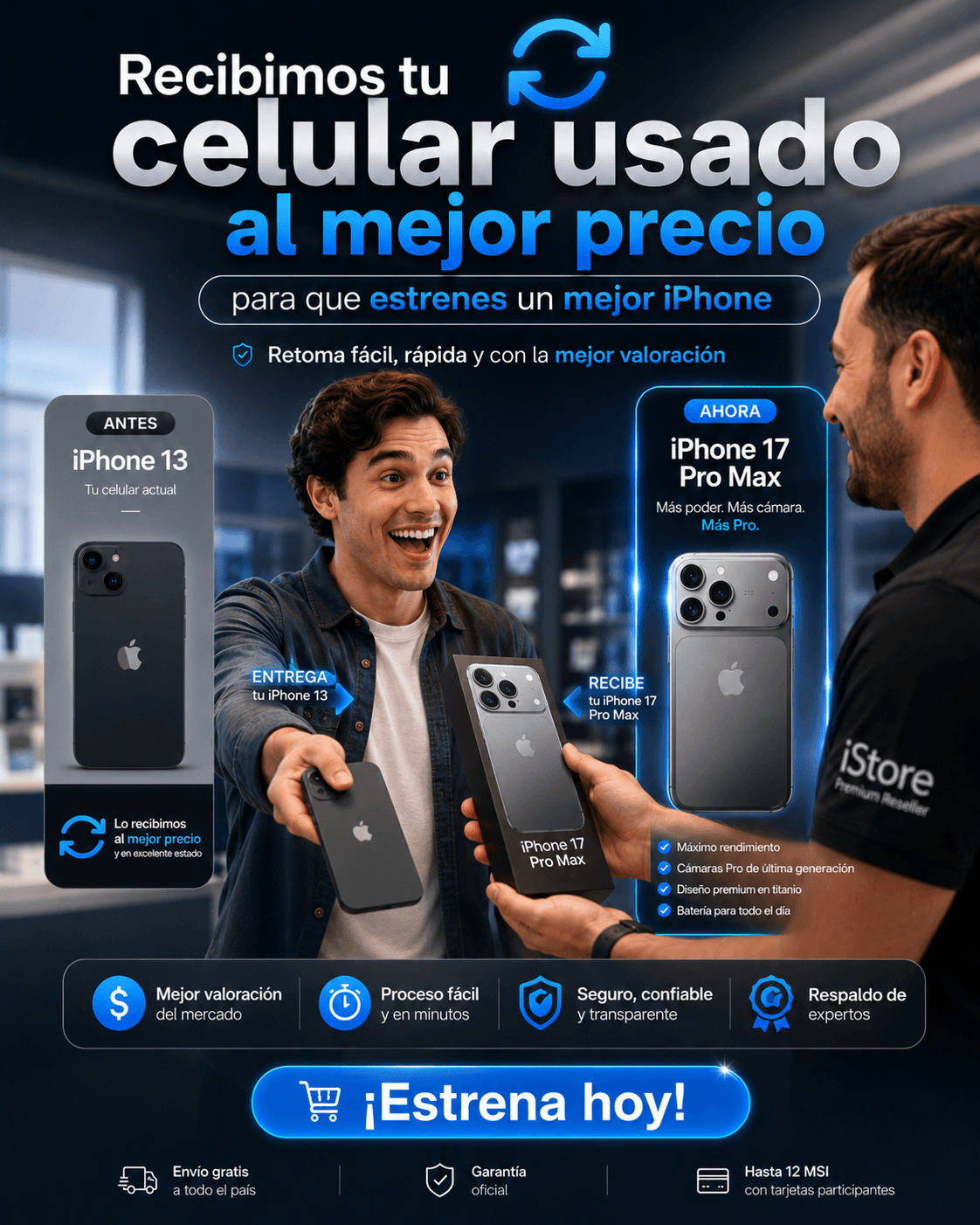 Recibimos tu celular usado al mejor precio
